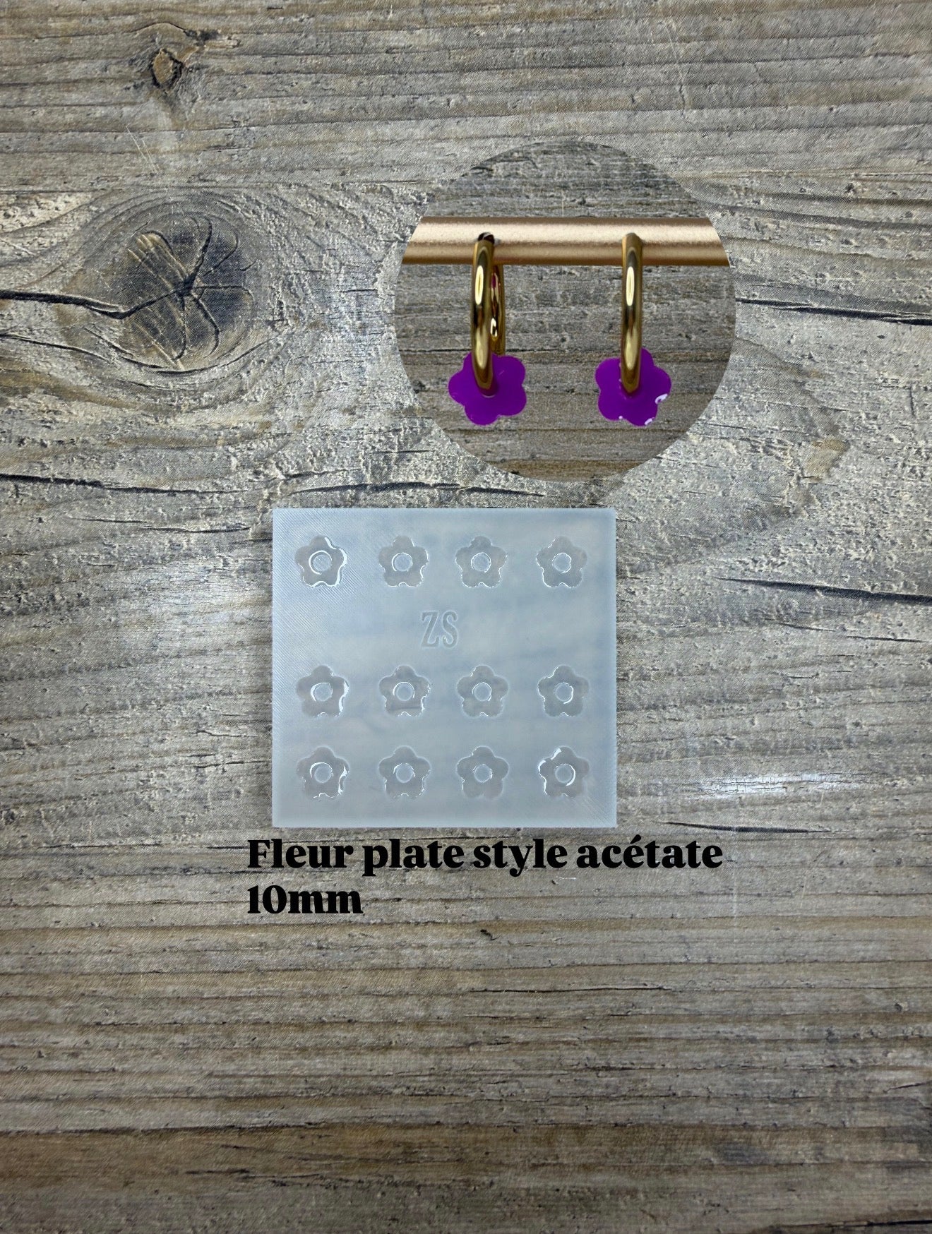 Moule Fleur Plate
