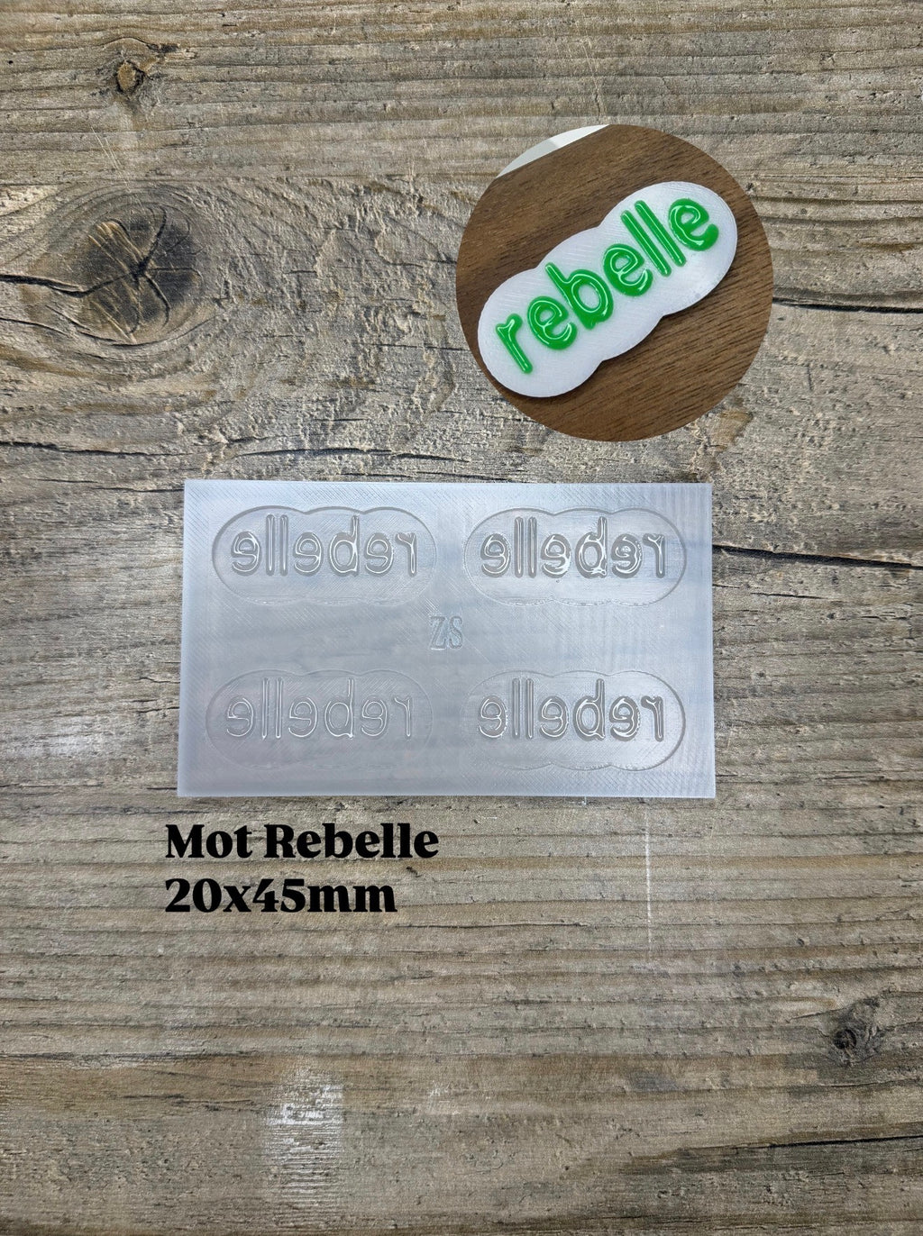 Moule Mot Rebelle