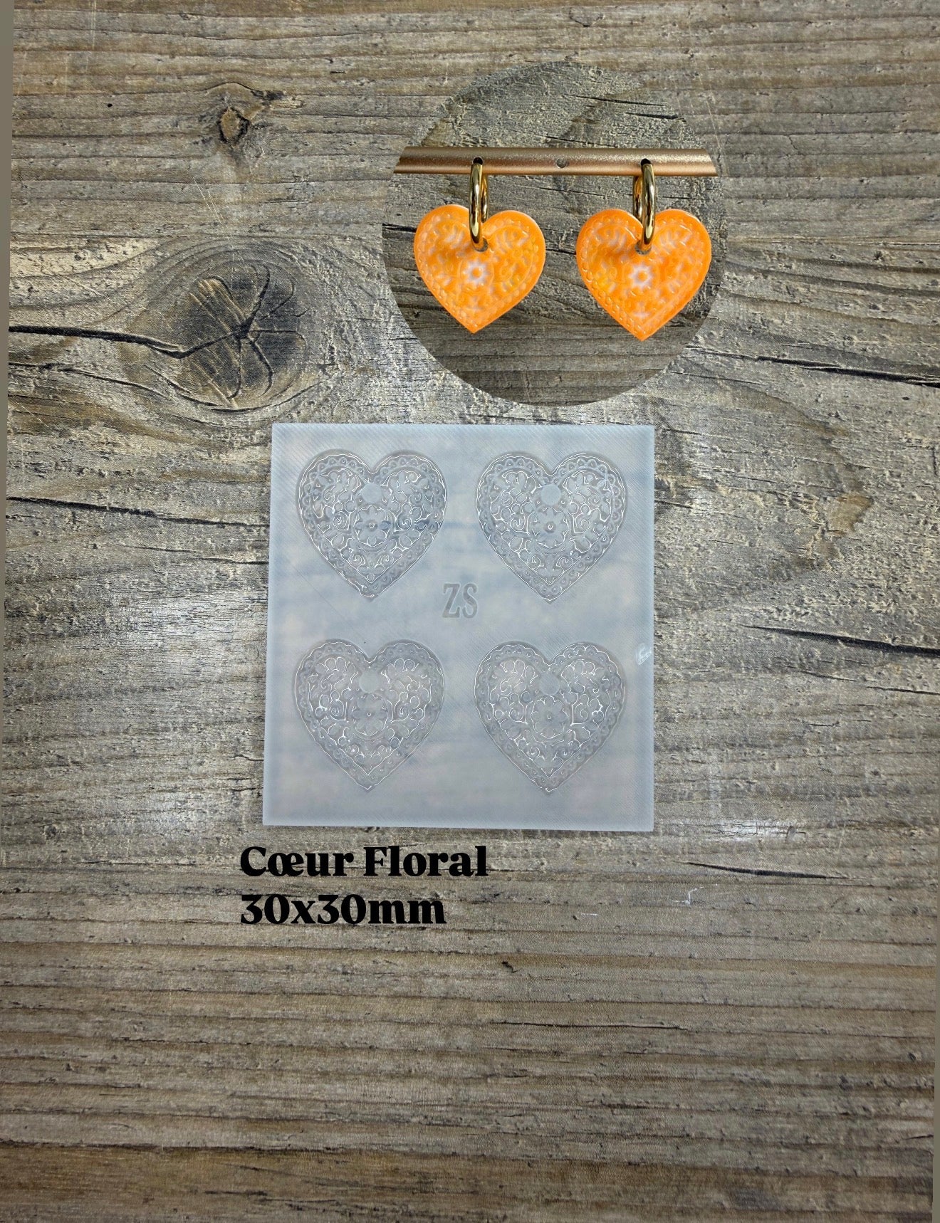 Moule Coeur Floral