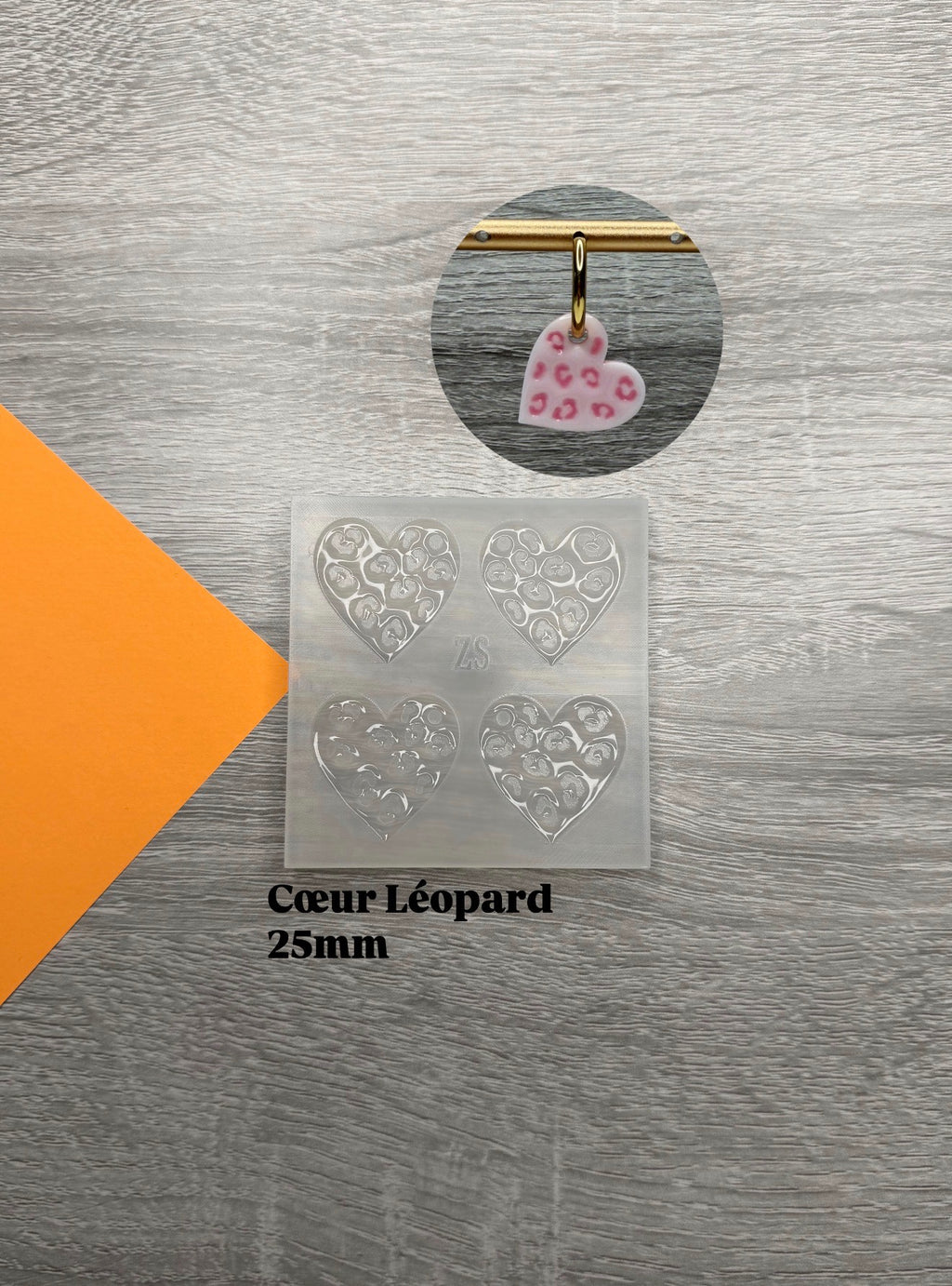 Moule Coeur Léopard