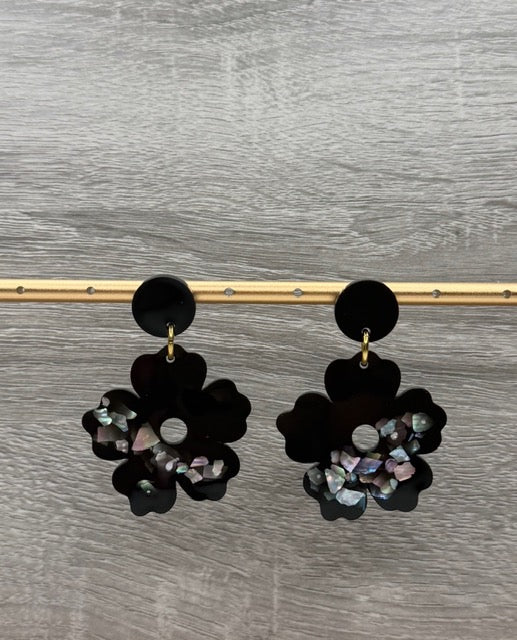Boucles d'oreille étoiles de mer orange