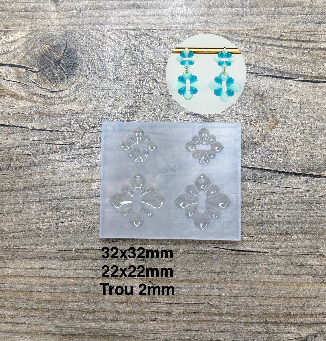 Moule Boucle d'oreille Laurie