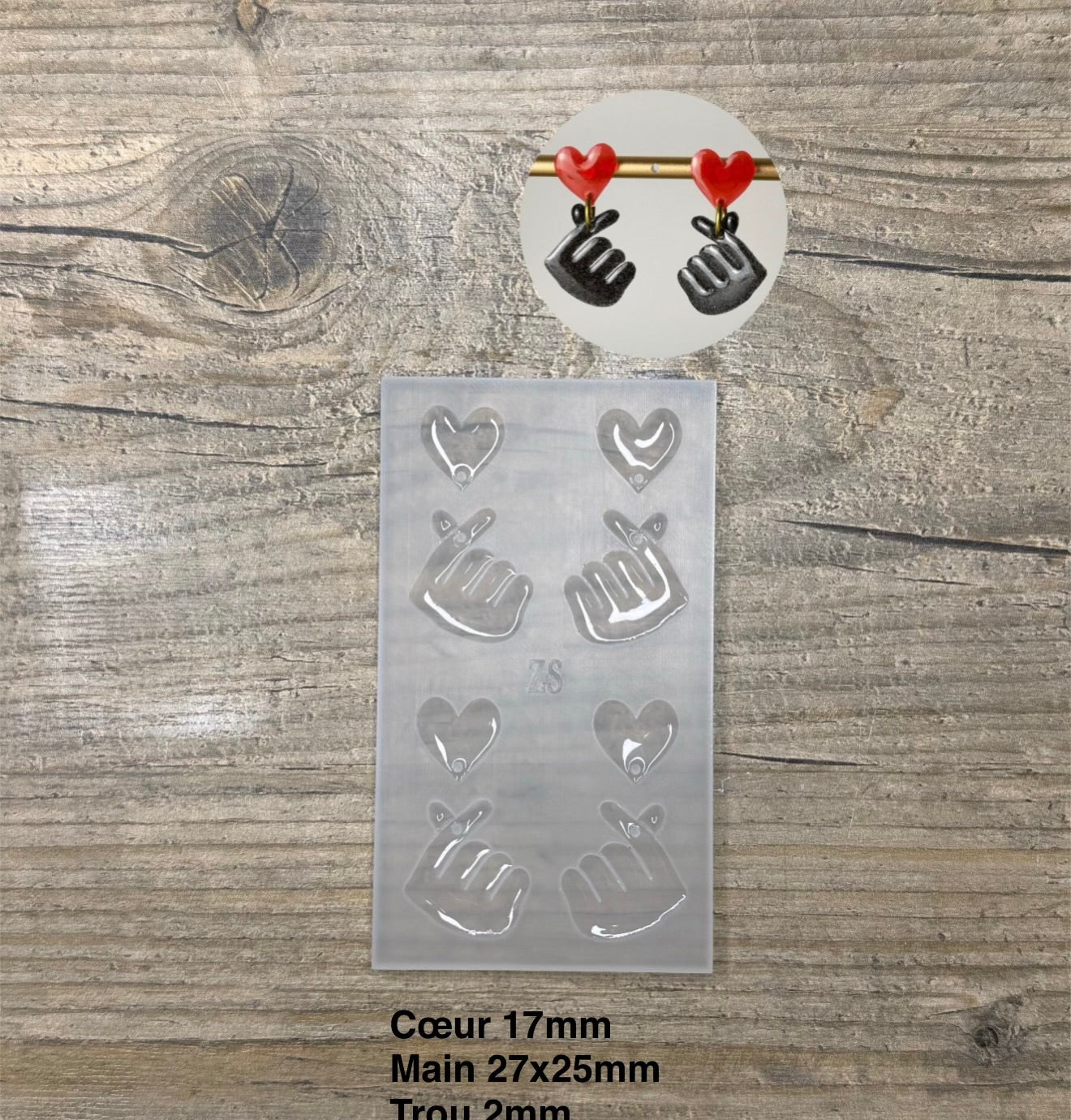 Moule Main Coeur