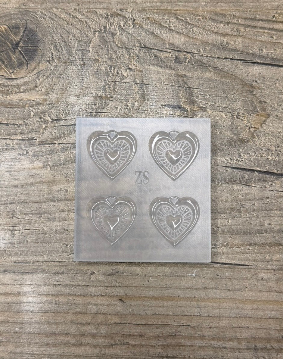 Moule Coeur Ludmila Ex Voto