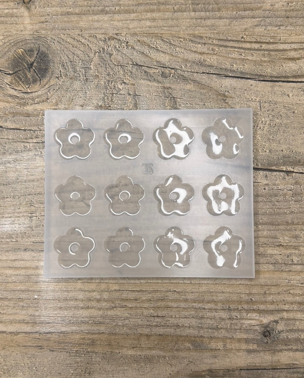 Moule Fleur Plate style acetate