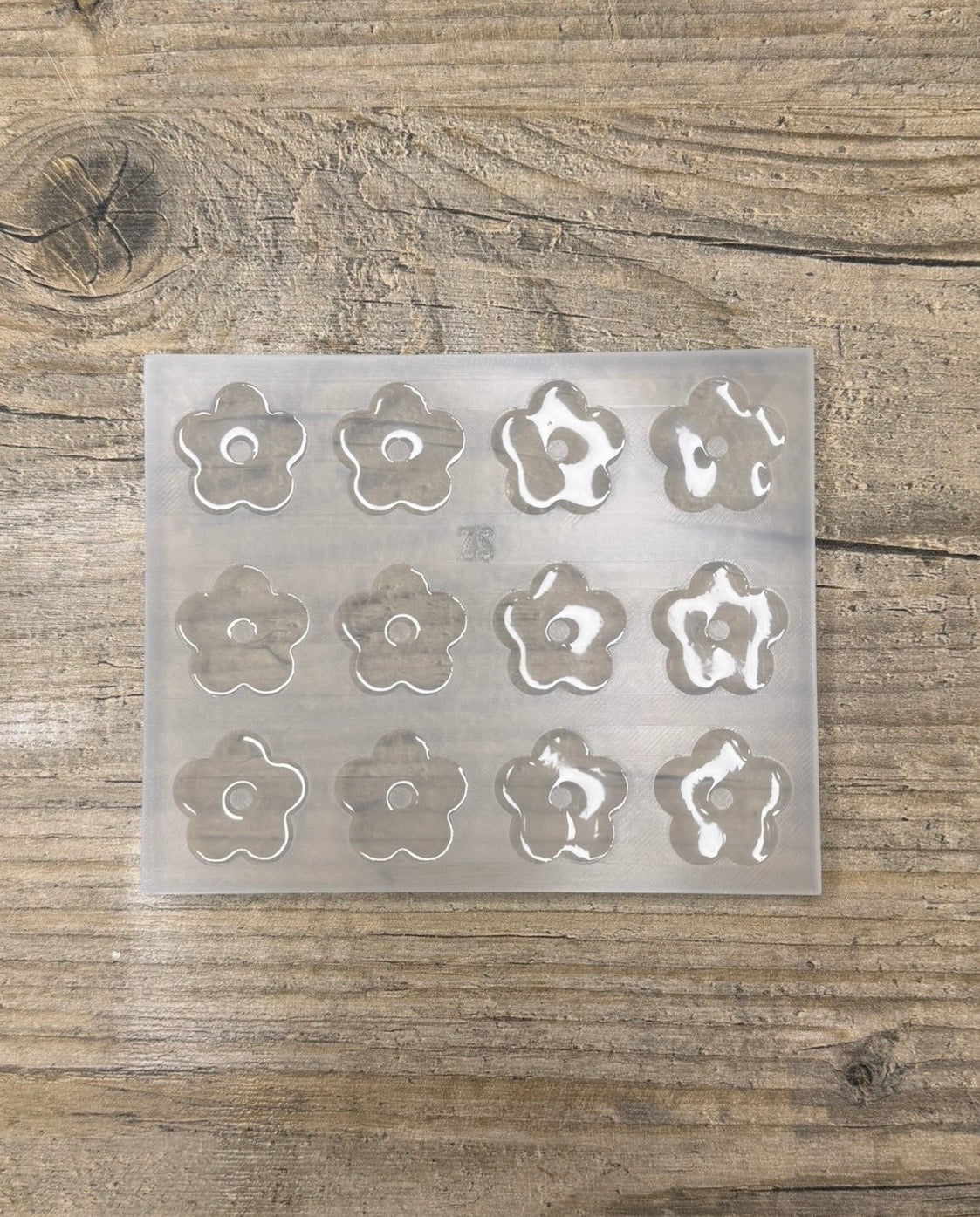 Moule Fleur Plate style acetate