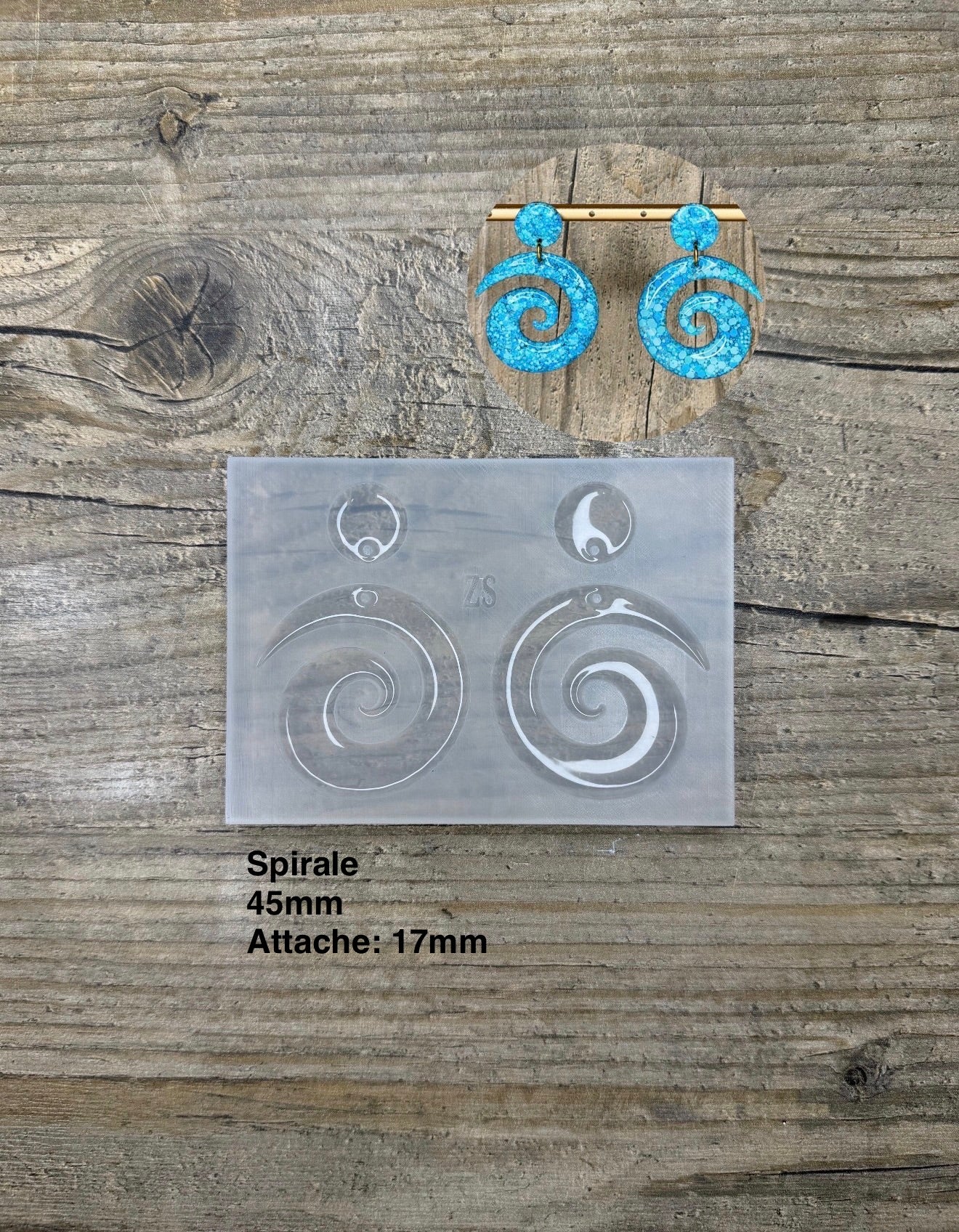Moule Spirale Boucle d'oreille